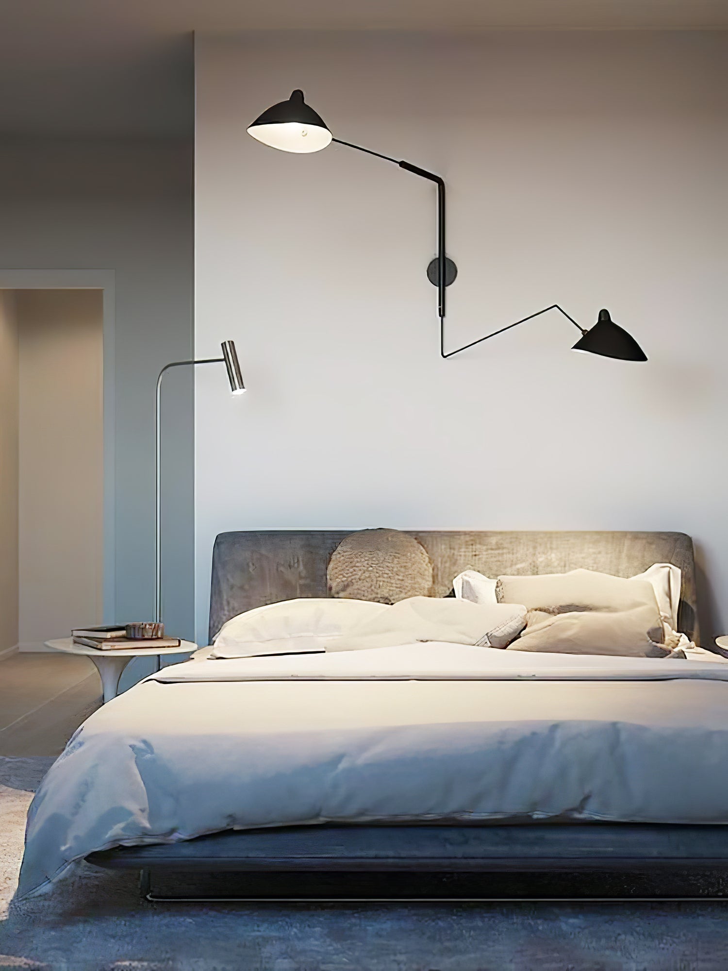 Äkta Serge Mouille Vägglampa – Designer Minimalistisk Sconce