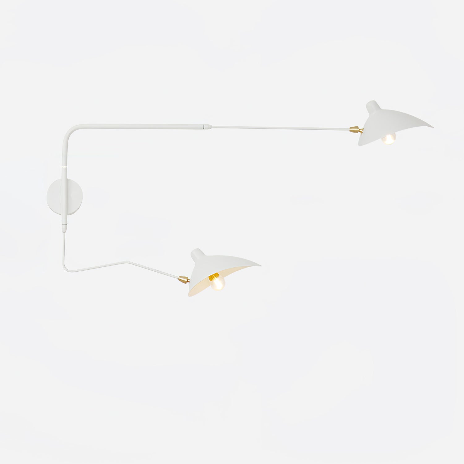 Äkta Serge Mouille Vägglampa – Designer Minimalistisk Sconce