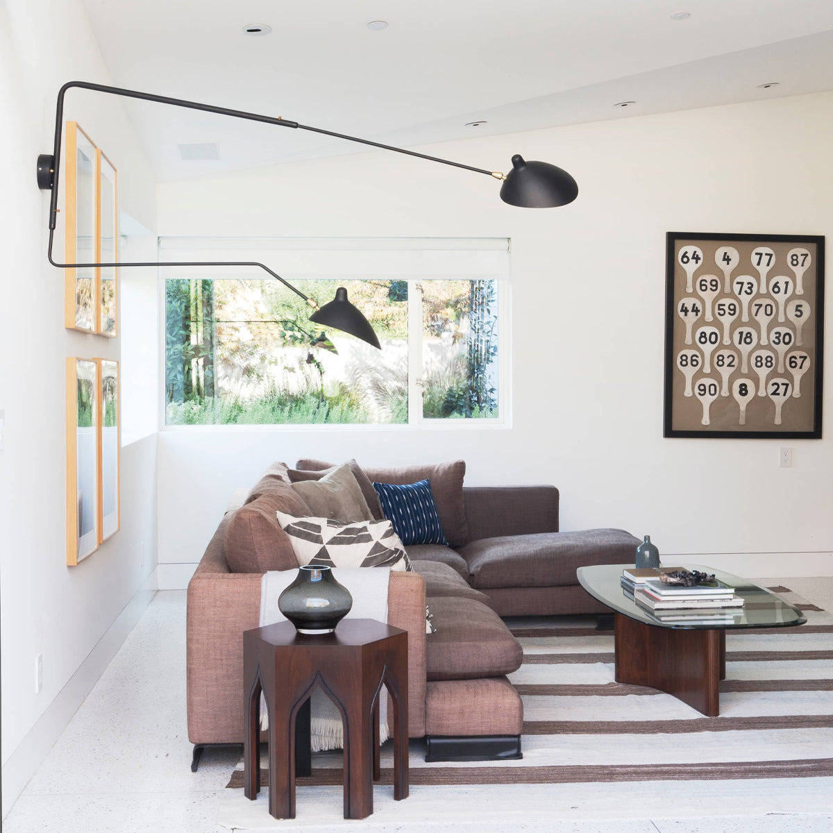 Äkta Serge Mouille Vägglampa – Designer Minimalistisk Sconce