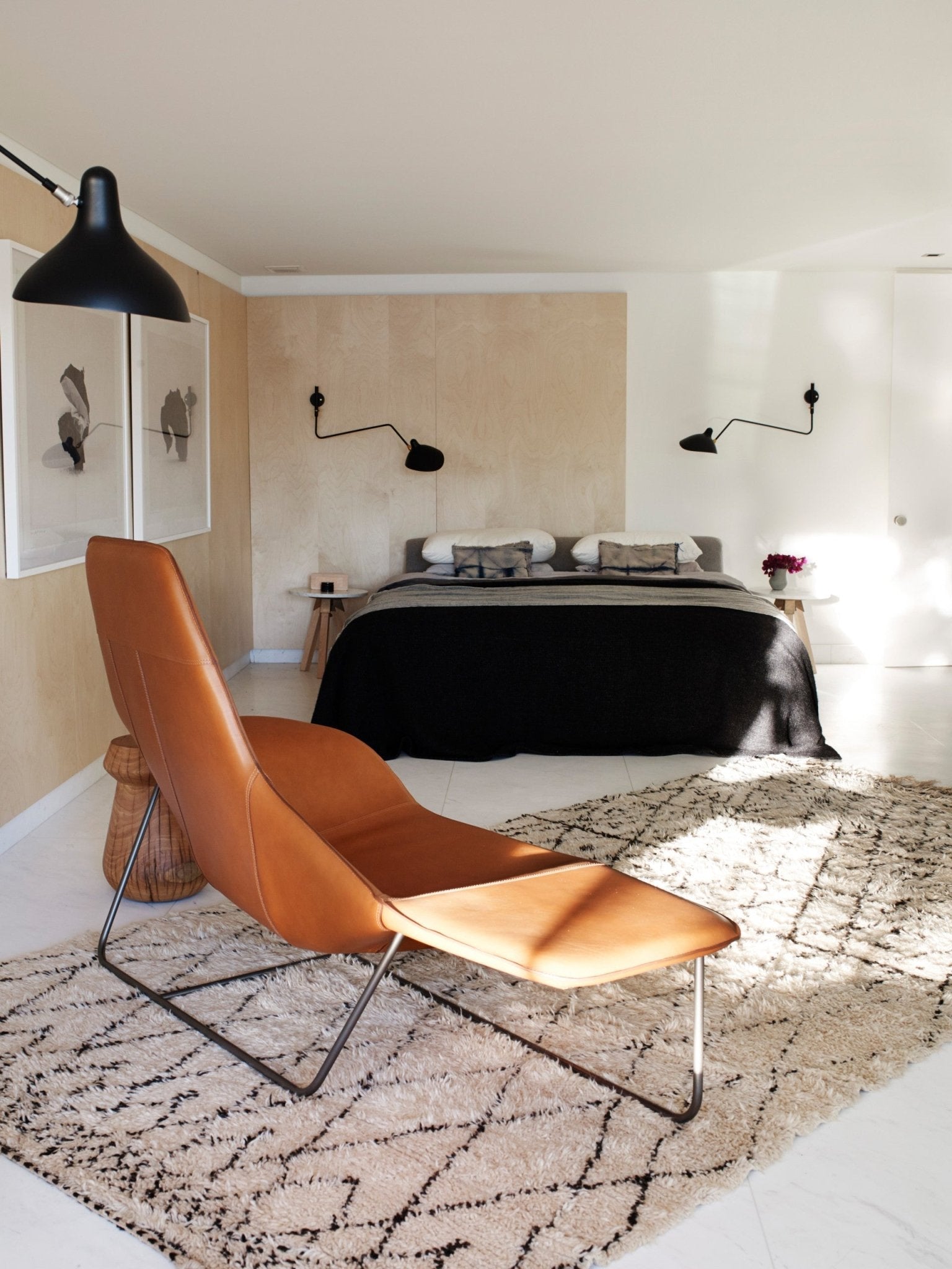 Äkta Serge Mouille Vägglampa – Designer Minimalistisk Sconce