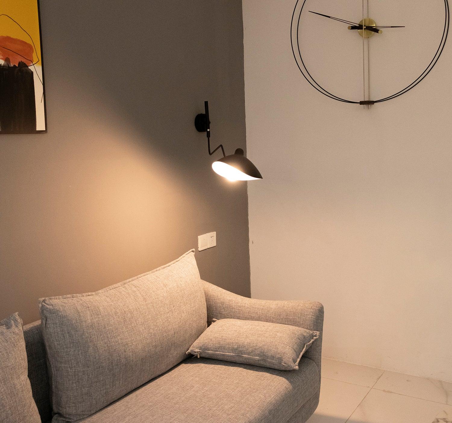 Äkta Serge Mouille Vägglampa – Designer Minimalistisk Sconce