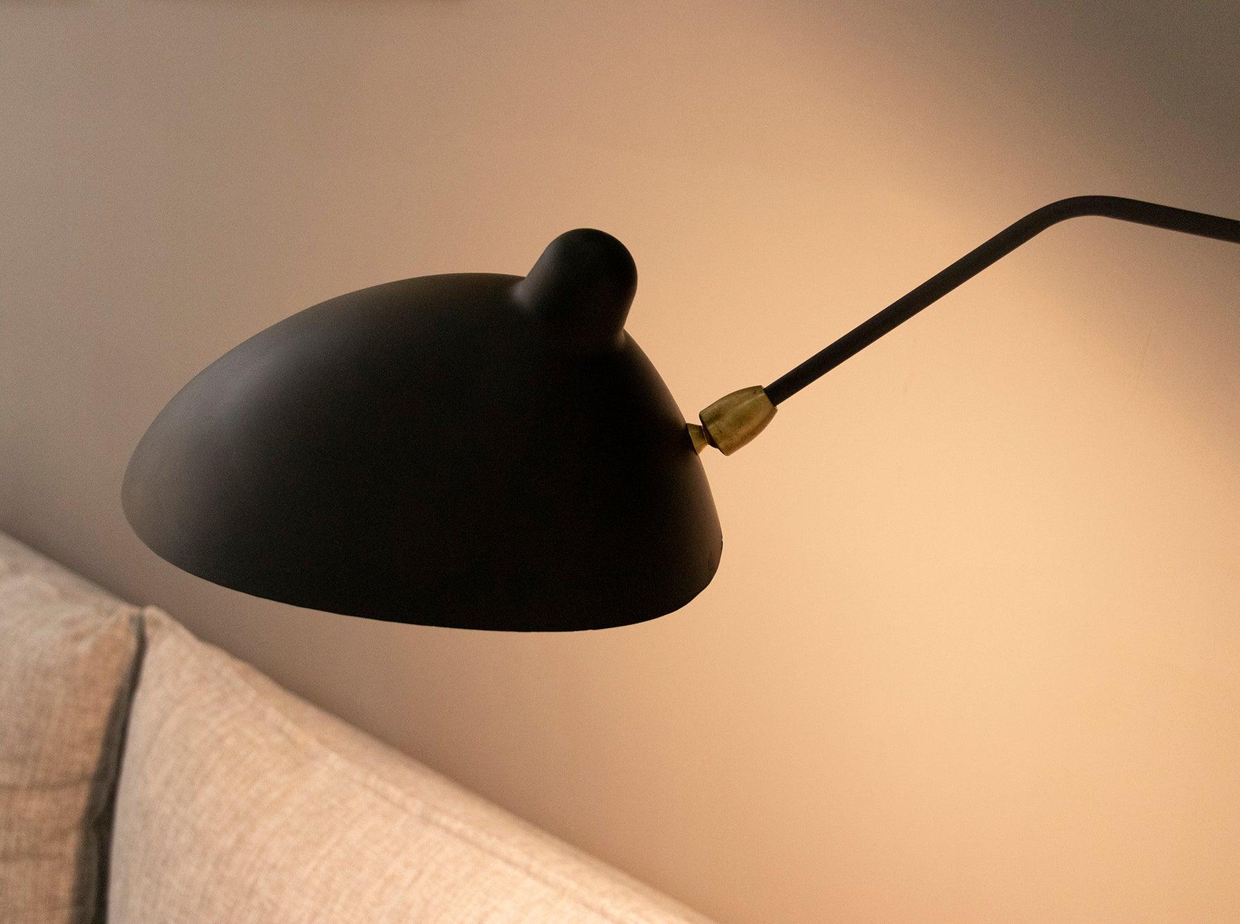 Äkta Serge Mouille Vägglampa – Designer Minimalistisk Sconce