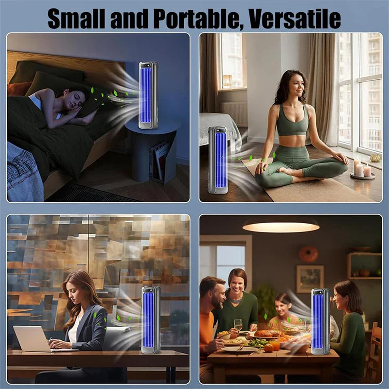 Bärbar bladlös luftkonditionering med USB-laddning och 3 hastigheter