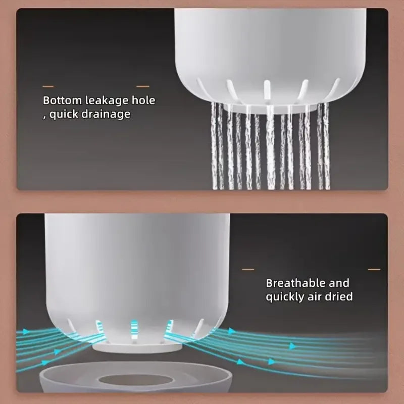 Carvallo Esspinnarhållare | Multifunktionell & Hygienisk | Med avrinning & Antibakteriell design | Avtagbar & Lättskött