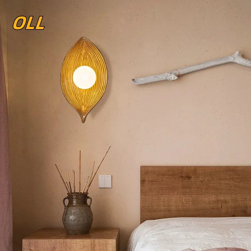 Carvallo - Elegant LED Wall Sconce Gold Leaf