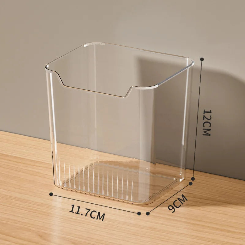 Carvallo Kylskåp Förvaringsbox 11,8×9,8×12 cm | Transparent & stapelbar | För frukt, kryddor & färskhetsorganisation