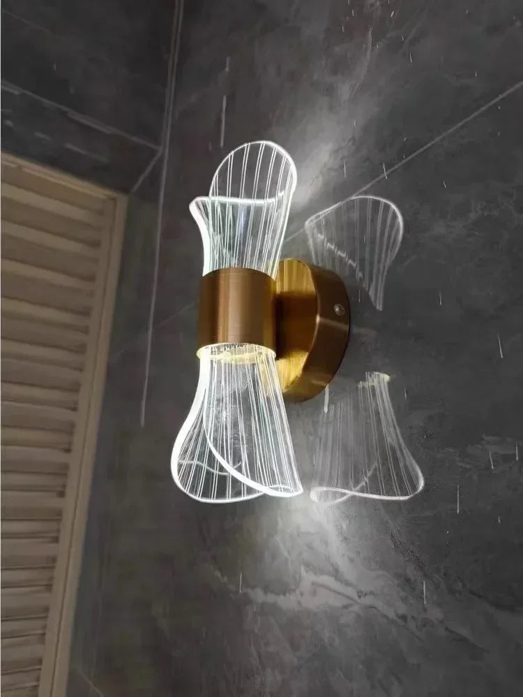 GlowCurve - Modern LED Vägglampa För Sovrum och Vardagsrum