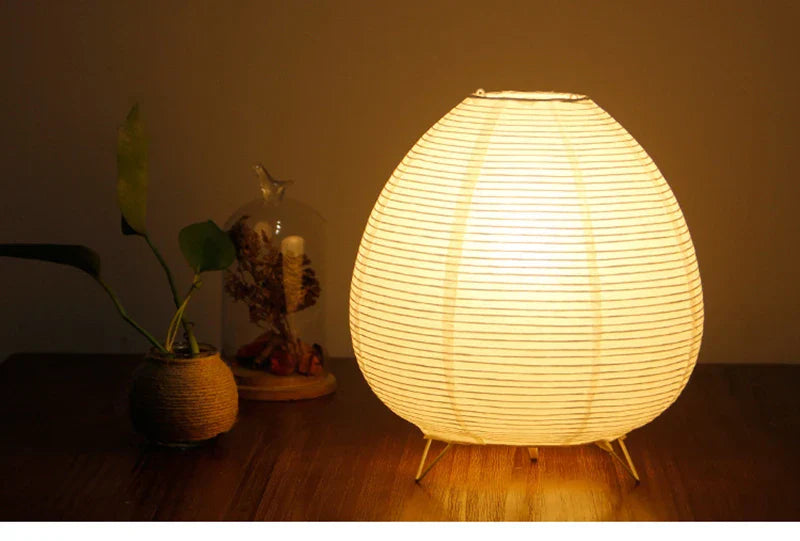 Royallure Wabi-Sabi LED Bordslampa – Minimalistisk Trä & Tyg, Varm Ambient Glöd