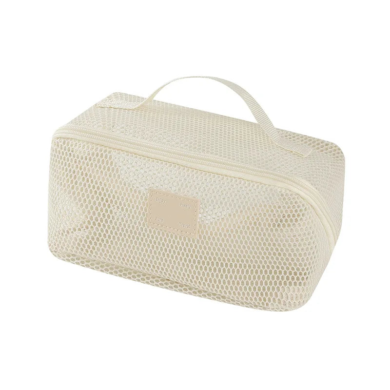 Carvallo ClarityBag Mesh | Transparent & Rymlig | 23 × 11 × 11 cm | För Resor & Vardag
