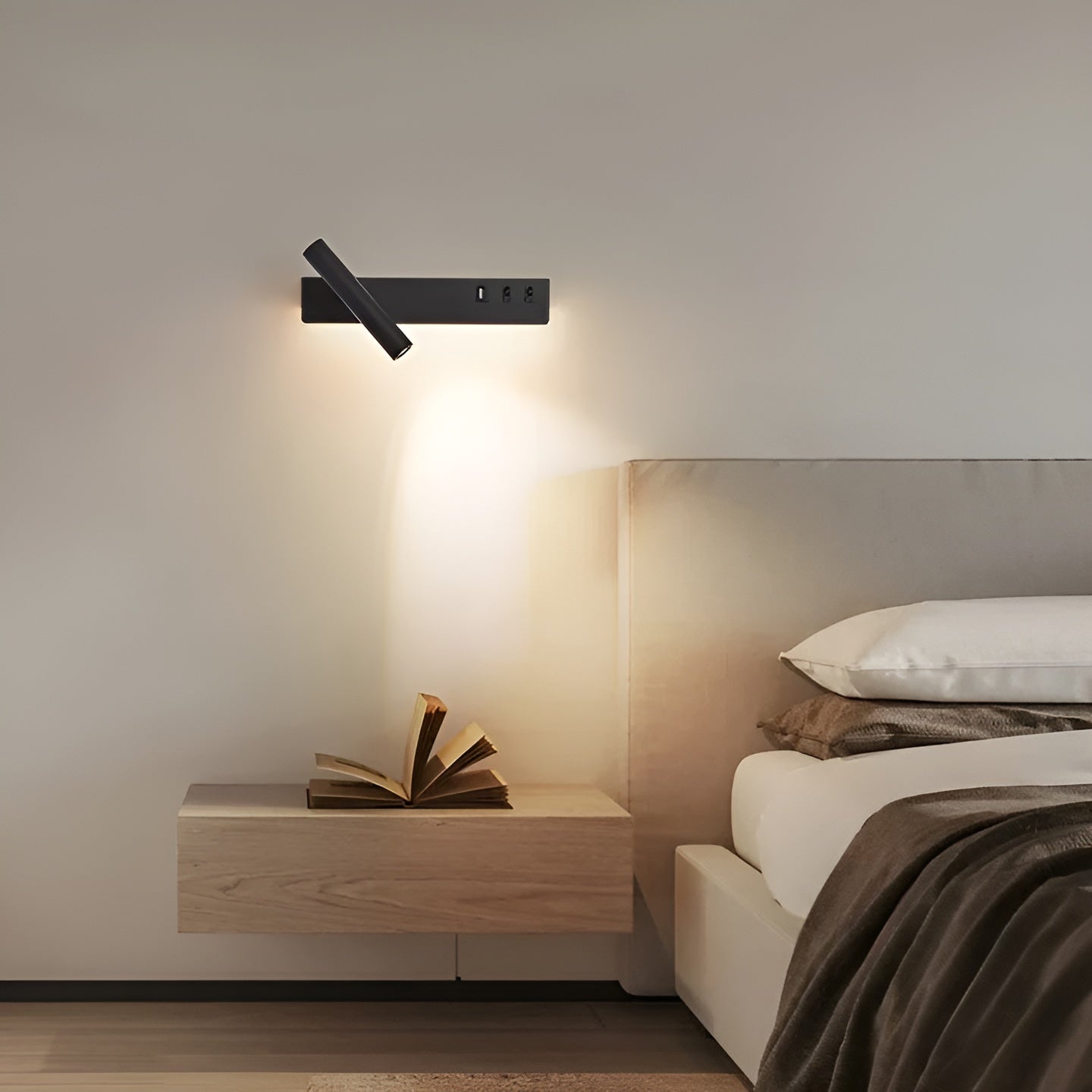 NordicBright Light - Nordic LED Vägglampa med Switch
