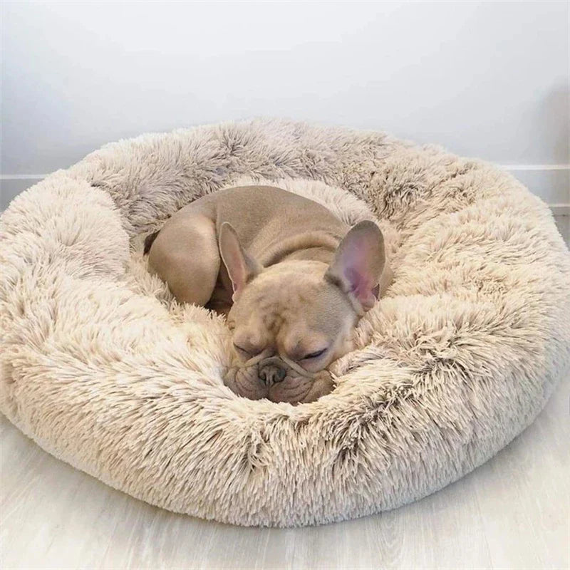 Super Soft Round Pet Bed – Plush, Cozy & Comfortable for Cats & Dogs
