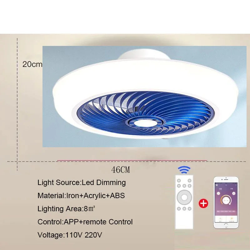 Aeralis Fold | Intelligent takfläkt med ljus och infällbara vingar – tyst & fjärrstyrd