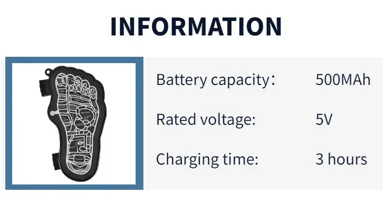 Royallure EMS Fotmassageapparat för neuropati – Multiläge, ökad cirkulation, smärtlindringsmatta