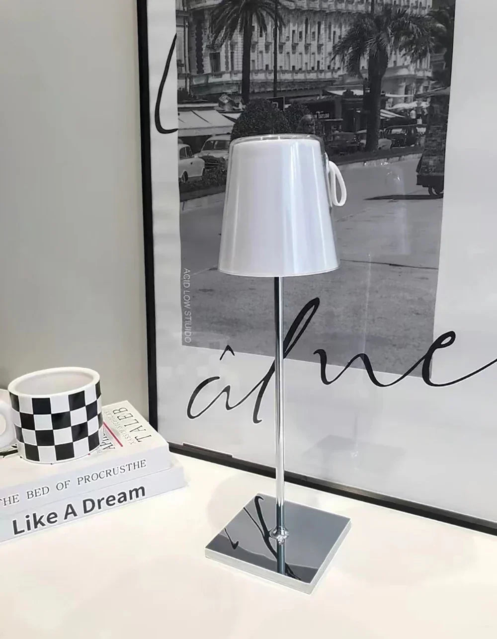 GlowTouch - Vattentät RGB Bordslampa, Bärbar LED Lampa