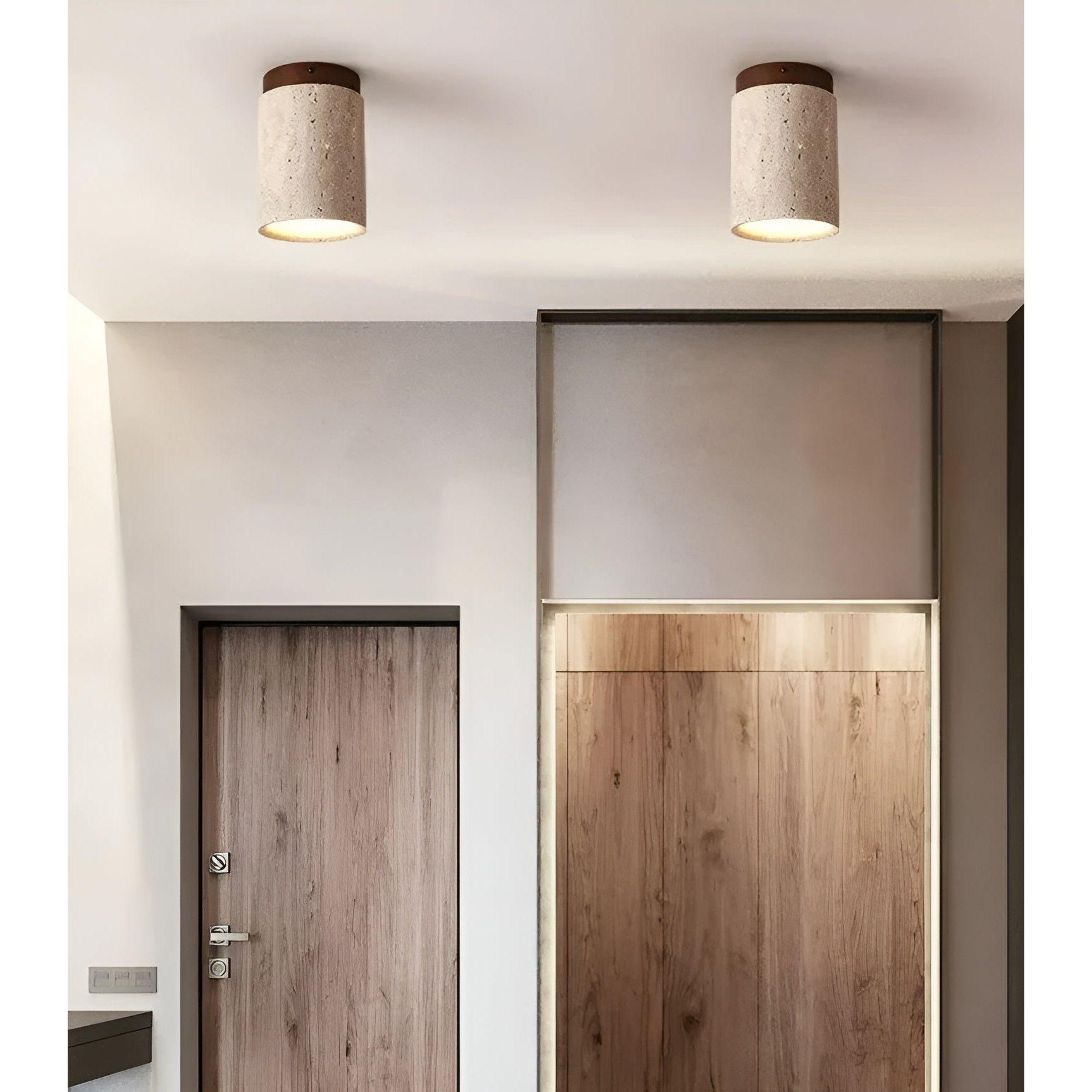 Rund Bordslampa i Wabi-Sabi Stil – Japansk Design för ett Harmoniskt Hem