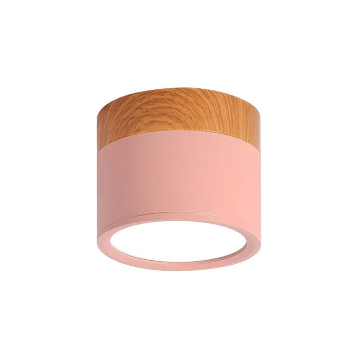 Minimalistisk Skandinavisk Cylinder LED Takarmatur