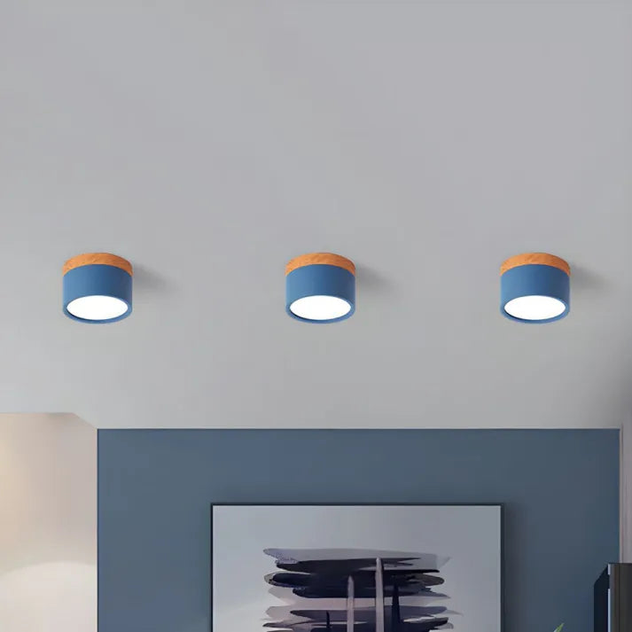Minimalistisk Skandinavisk Cylinder LED Takarmatur