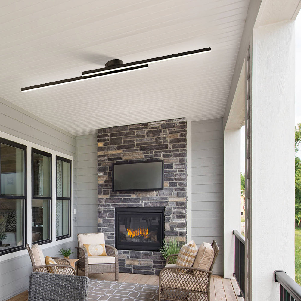 Aluminium LED Taklampa | Modern Minimalist Semi-Flush Mount för Vardagsrum Sovrum | Brick by Brick