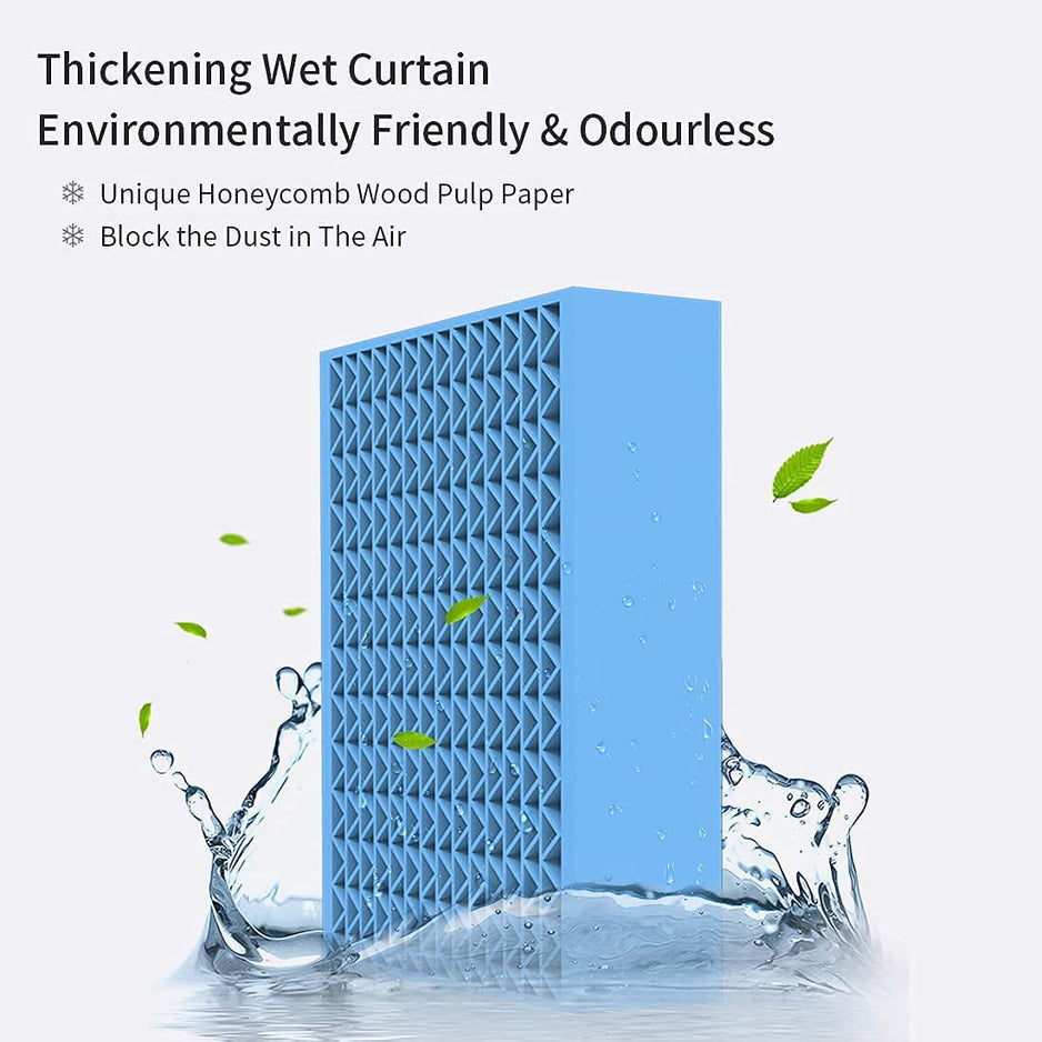 Carvallo Mobiles Mini Luftkonditioneringsapparat | 3-i-1 Kylning, Luftfuktning & Renovering | USB-driven & Tyst | För Hemmet & På Resa