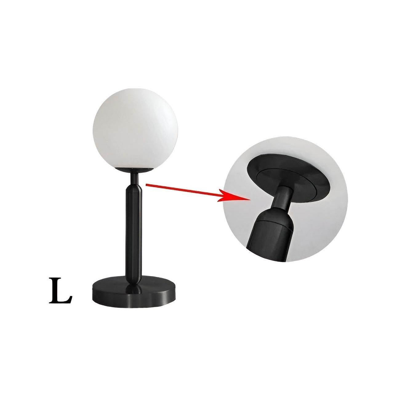 SphereShine Lampa - Modern lyx LED glas glob mässing bordslampa