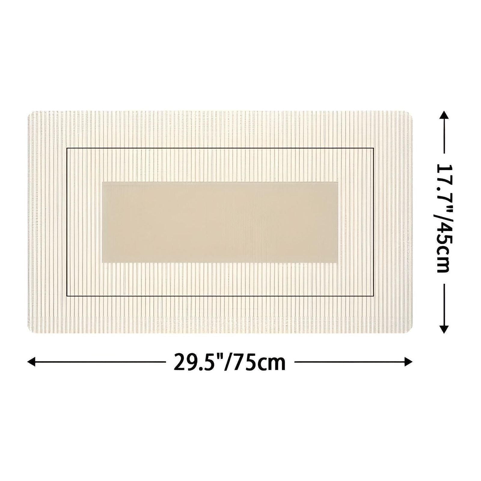 SpringEase Matta - Minimalistisk Stil Icke-Glidande och Absorberande Vardagsrumsmatta