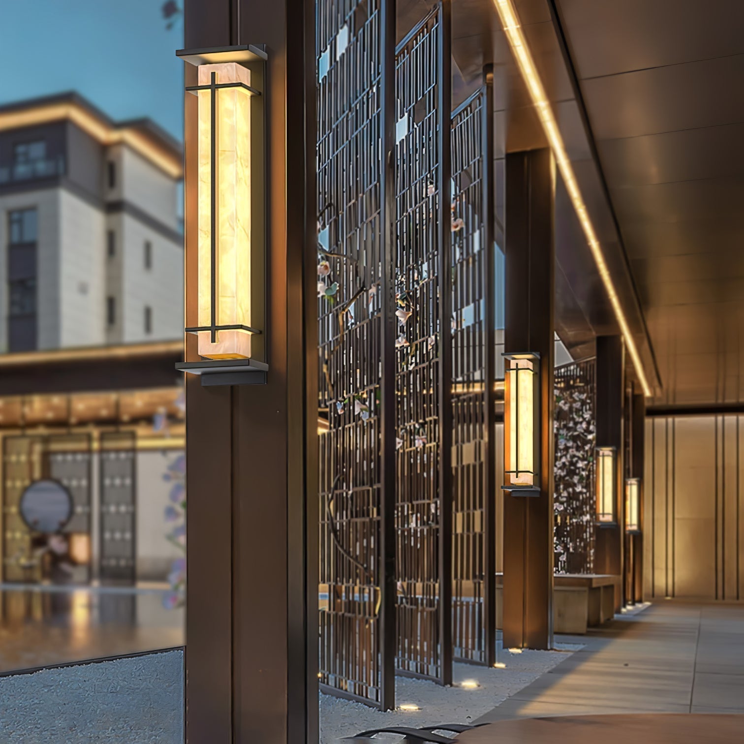 Fyrkantig Utomhusvägglampa