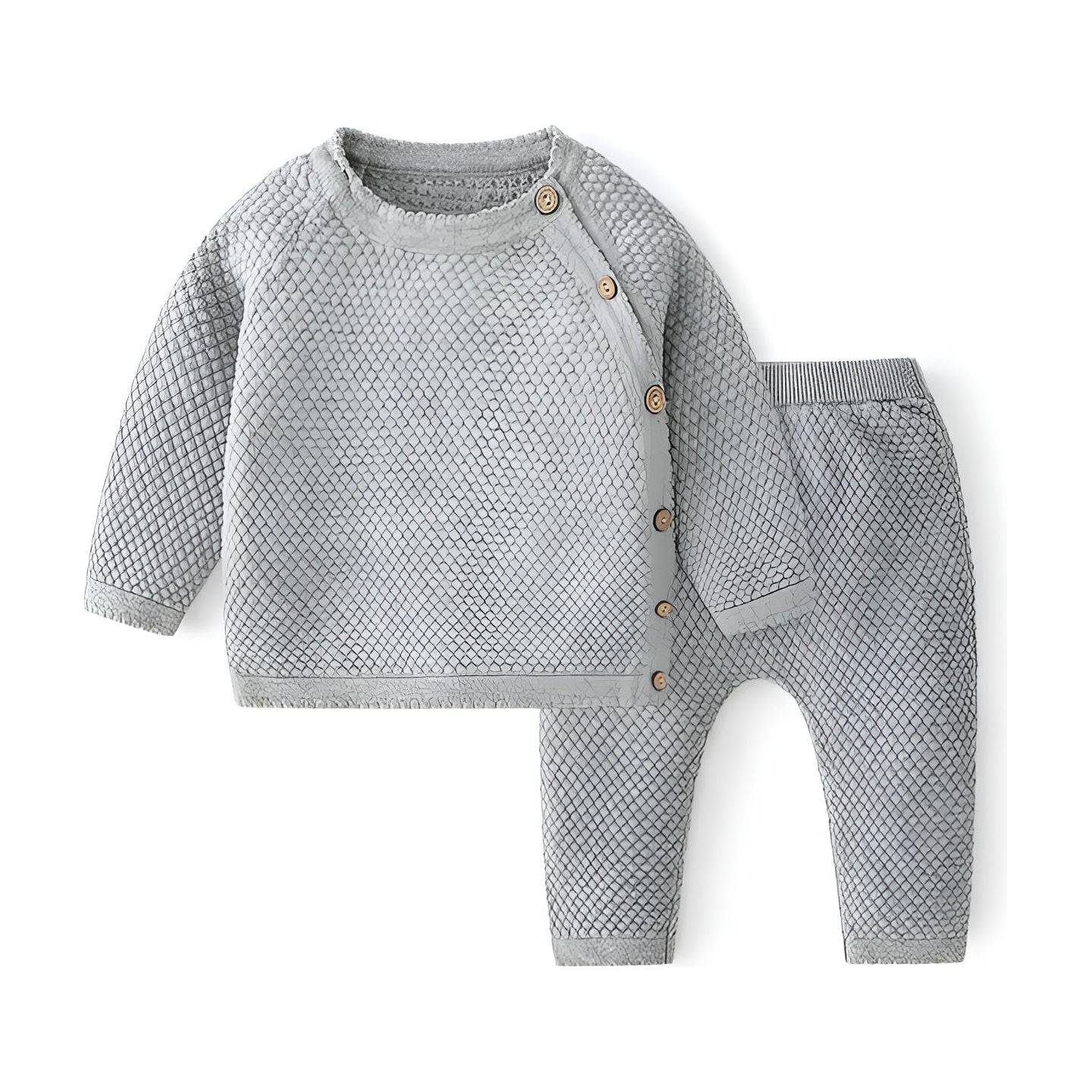 Cozy Knit - Unisex Stickat Matchande Set för Bebisar