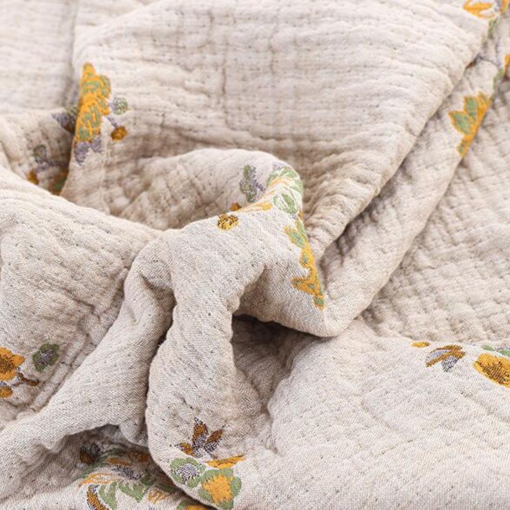 Sunpetal Bloom Reversible Cotton Blanket