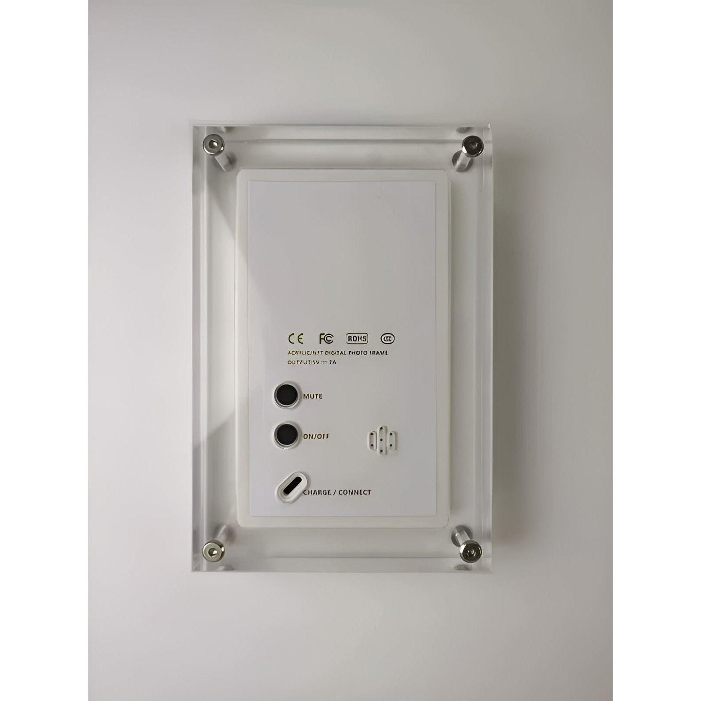 Live DigiFrame - Akryl Digital Fotoram med högtalare och Live Motion Display