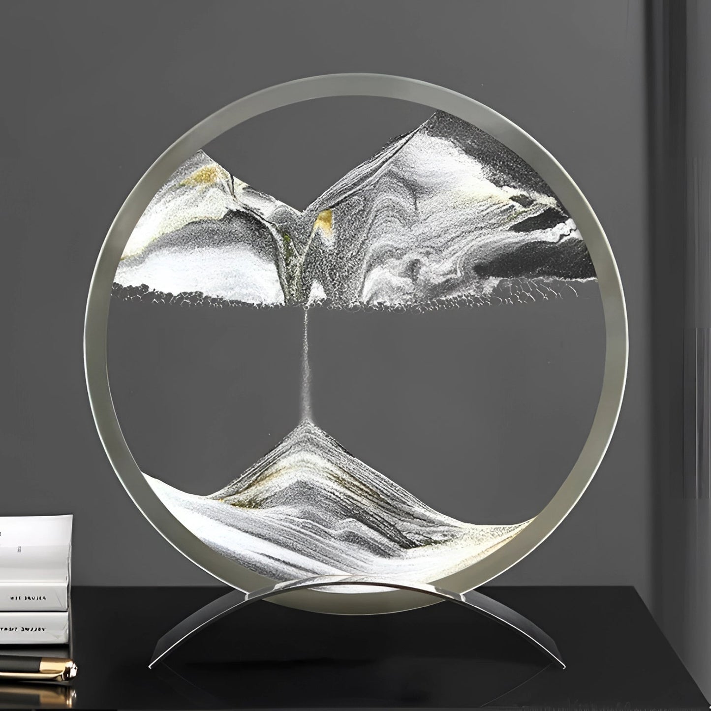 Väggkonst Rörlig Sandtimer Ljus