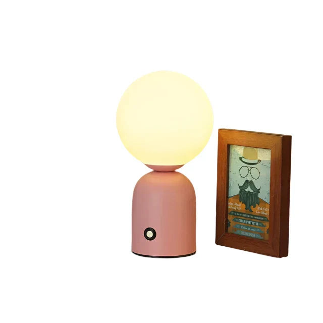 GlowLuxe - Uppladdningsbar LED Bordslampa, Trådlös och Dimbar