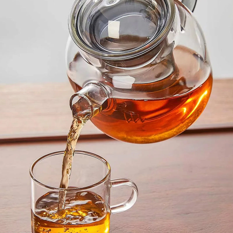 Modern glas teapot med infuser – 680ml borosilicate tea maker