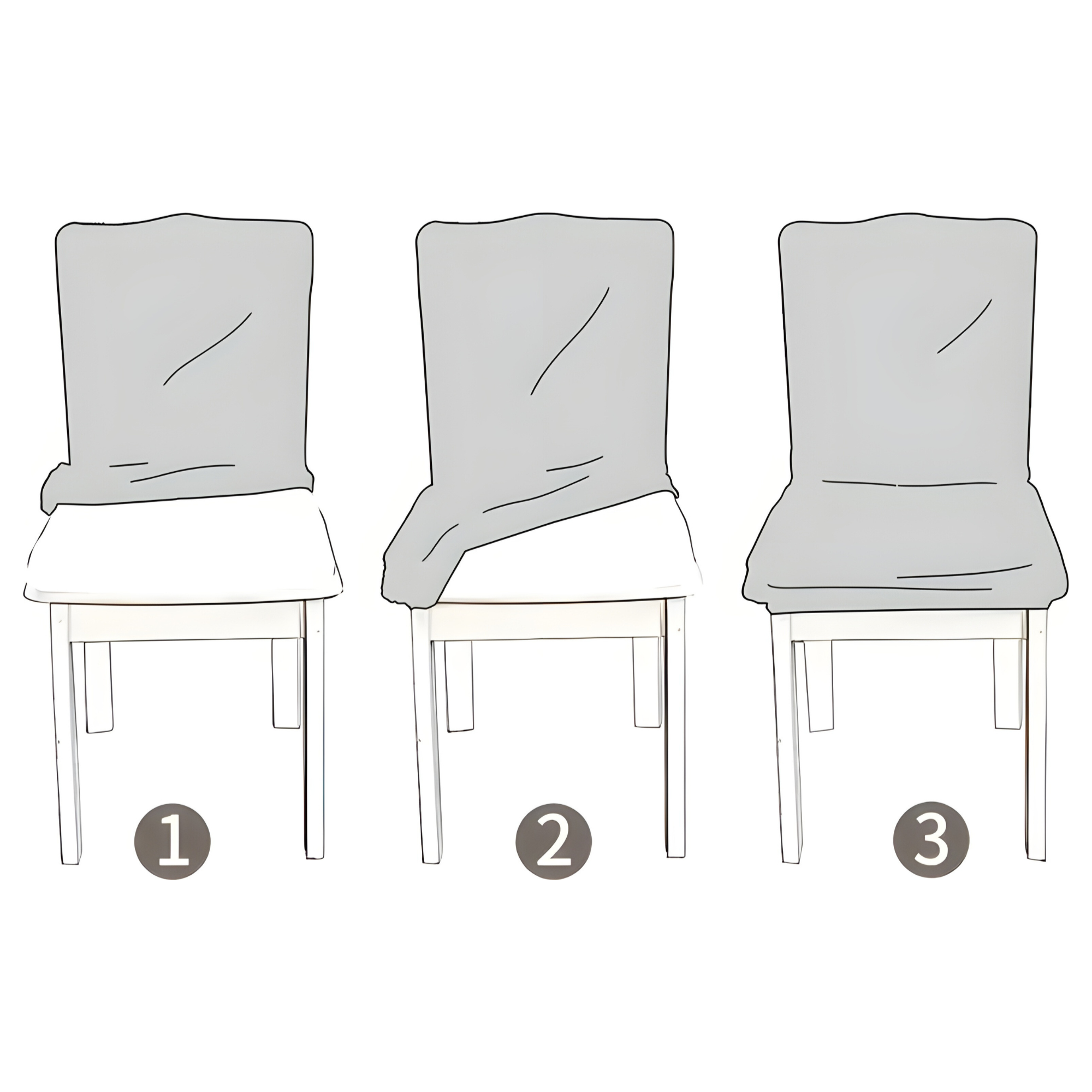 SherpaFit Stolskydd - Mysigt Sträckt Sherpa Matsalsstolskydd