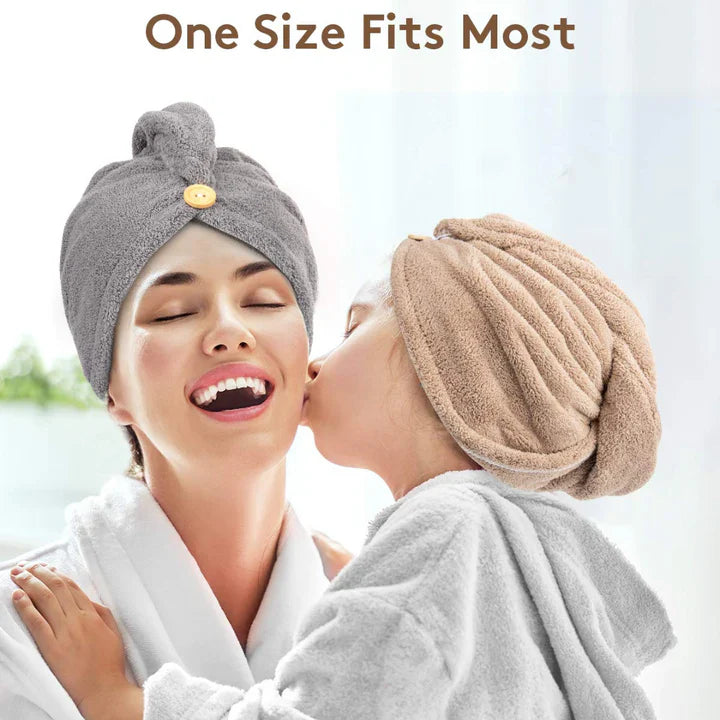 Mikrofiber-hårhandduk-set | 3-pack för snabb torkning