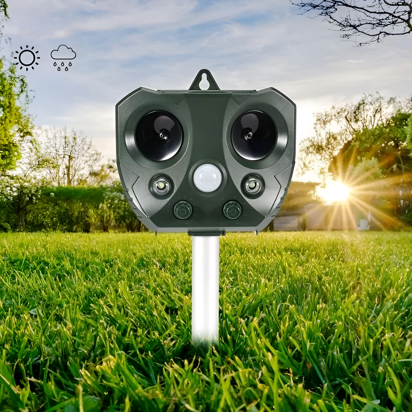 SafeScape Skadedjursbekämpning - Solenergidriven Skadedjursbekämpning med Ultrasonisk