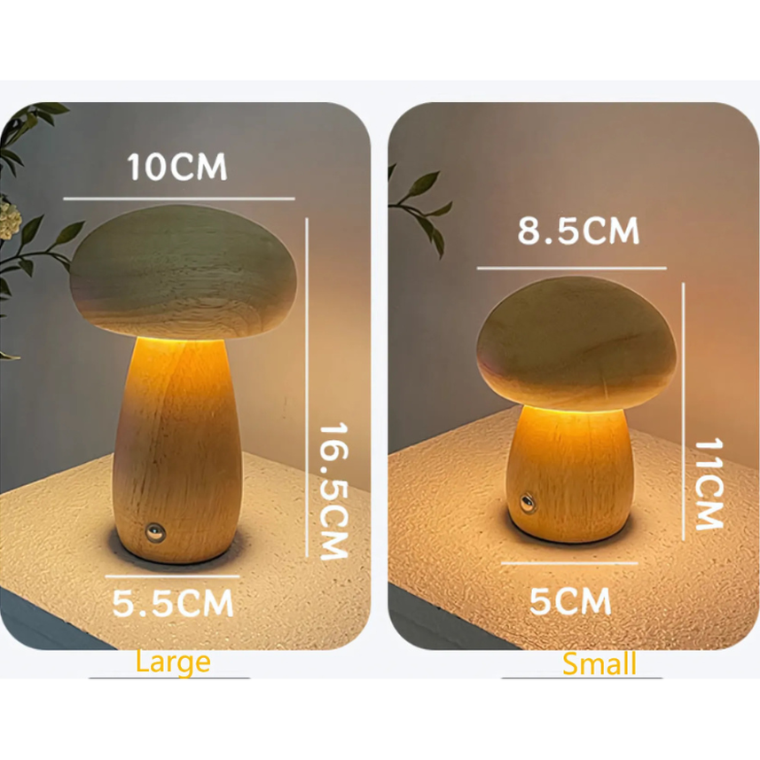 GlowMush Touch Lamp: Mjuk Ljus Dekorativ LED Bordslampa för Sovrum & Barnrum Atmosfär