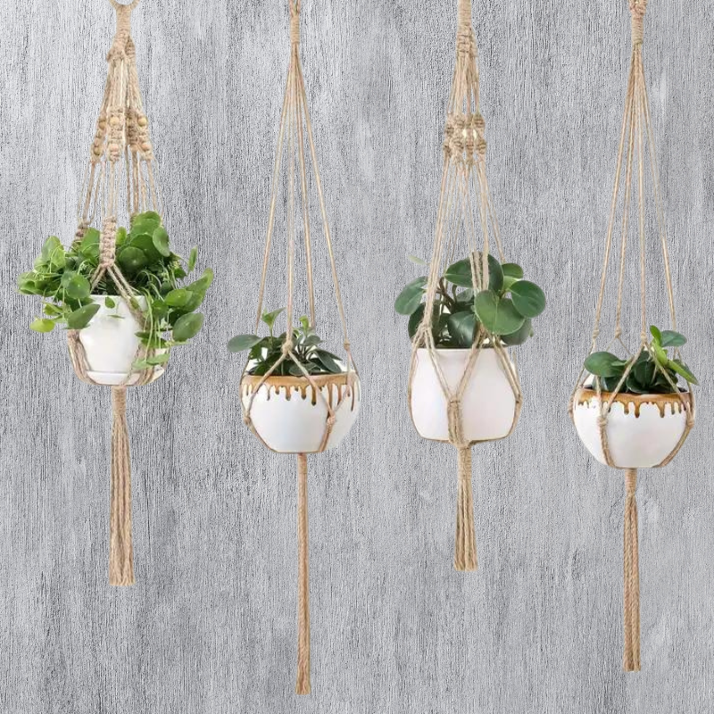 NatureKnot - Handwoven plant hanger for stylish gardens | 1+1 Free