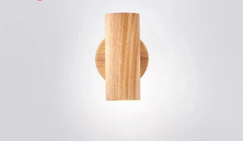 NordicWood - Modern Vägglampa i Valnöt Skandinavisk LED Belysning