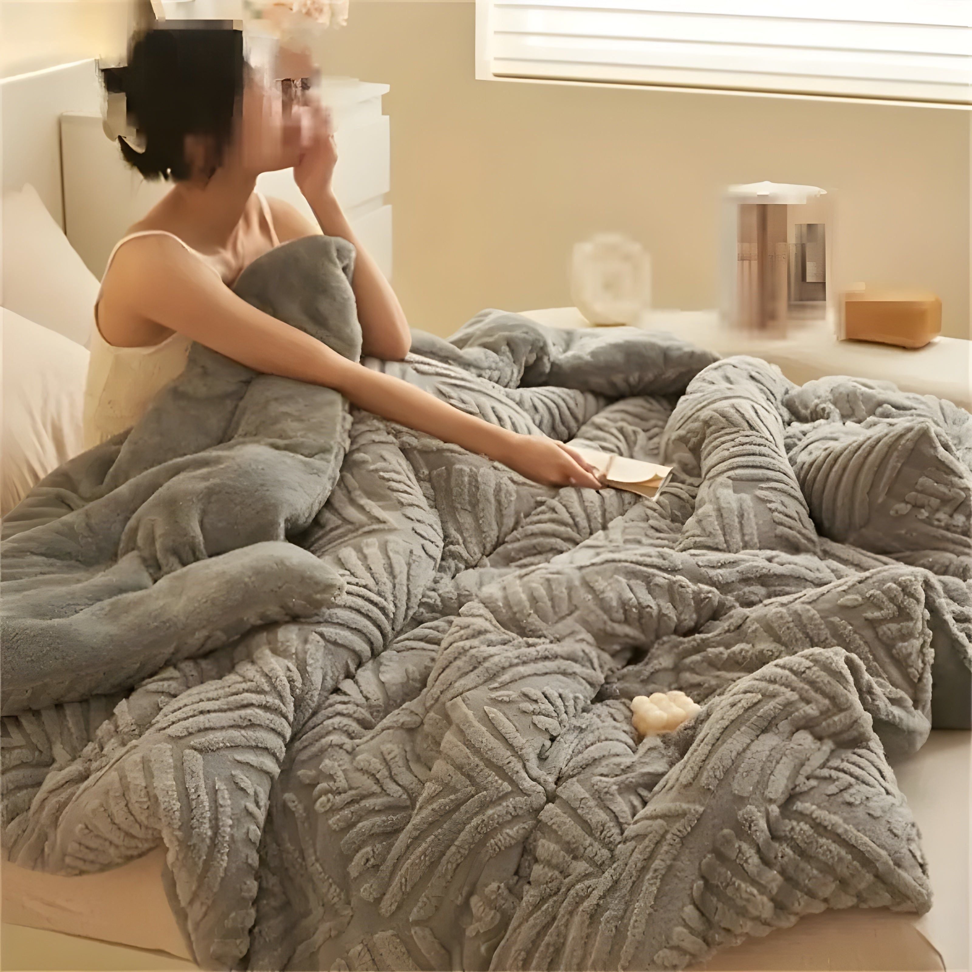 SleepEase Komforter - Ultra-mjuk Lönnlöv All-säsong Täcke