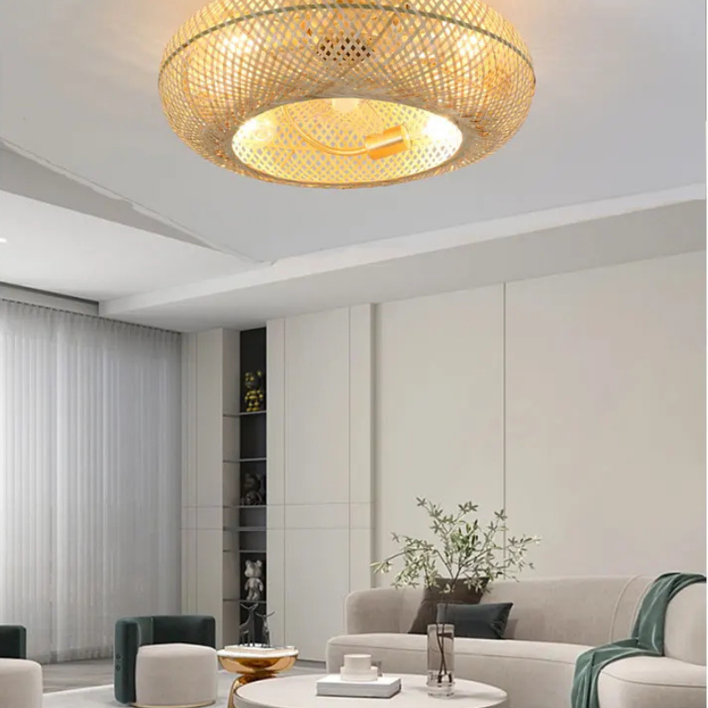 BambooAir Circo | Takfläkt med LED-ljus och fjärrkontroll i modern design