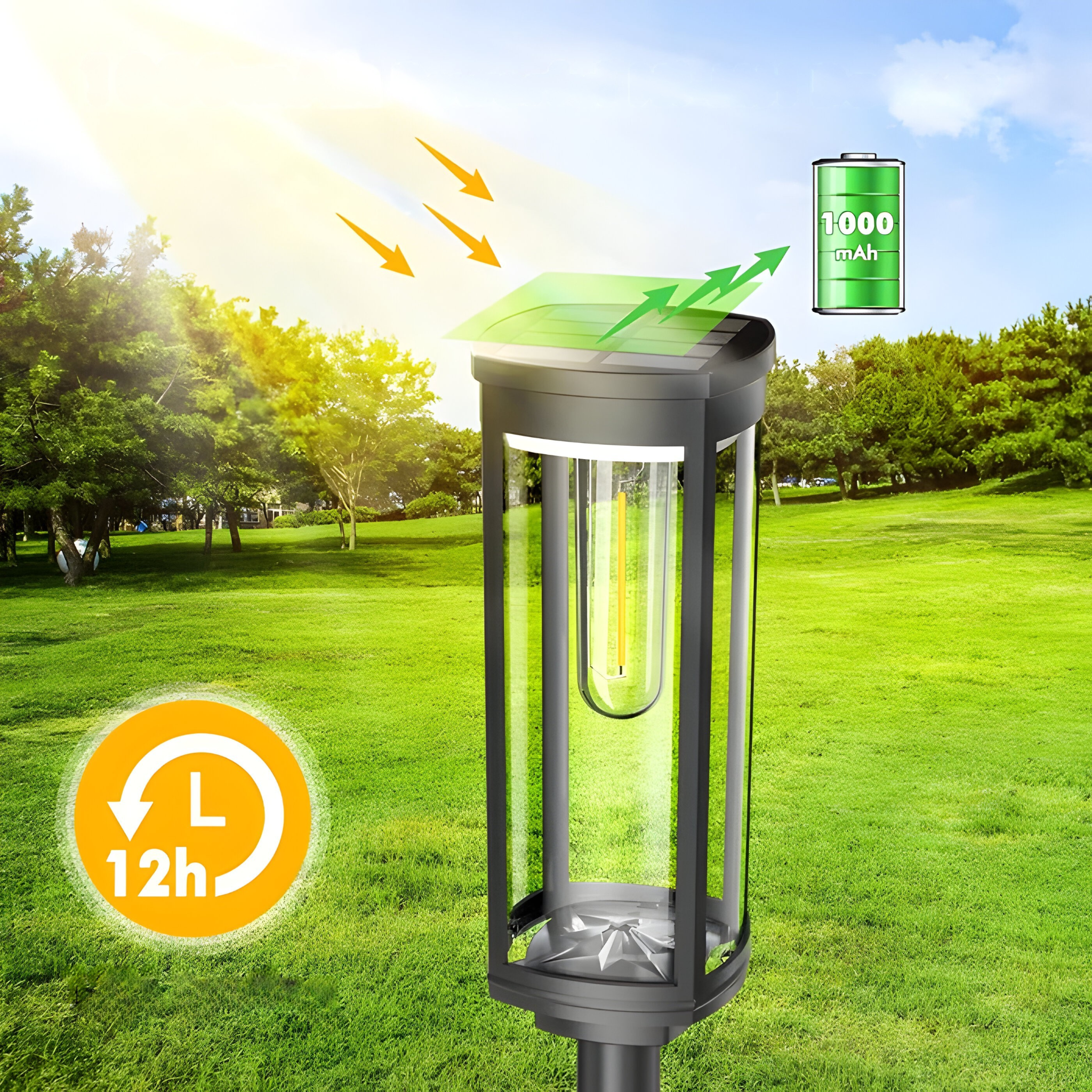 BrightBound Light – Solcellsdrivna LED-trädgårdslampor för utomhusbruk