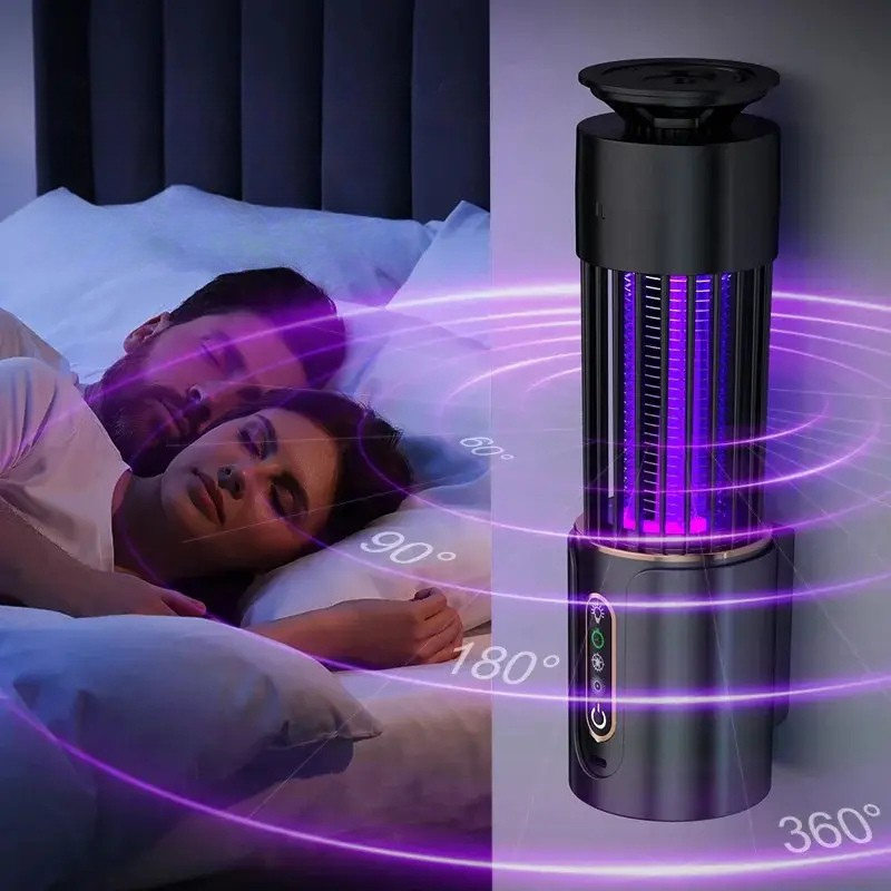 Mygglampa med USB - Återuppladdningsbar och vägg- eller bordsmontering | Inbyggd nattlampa och 3-stegs timer