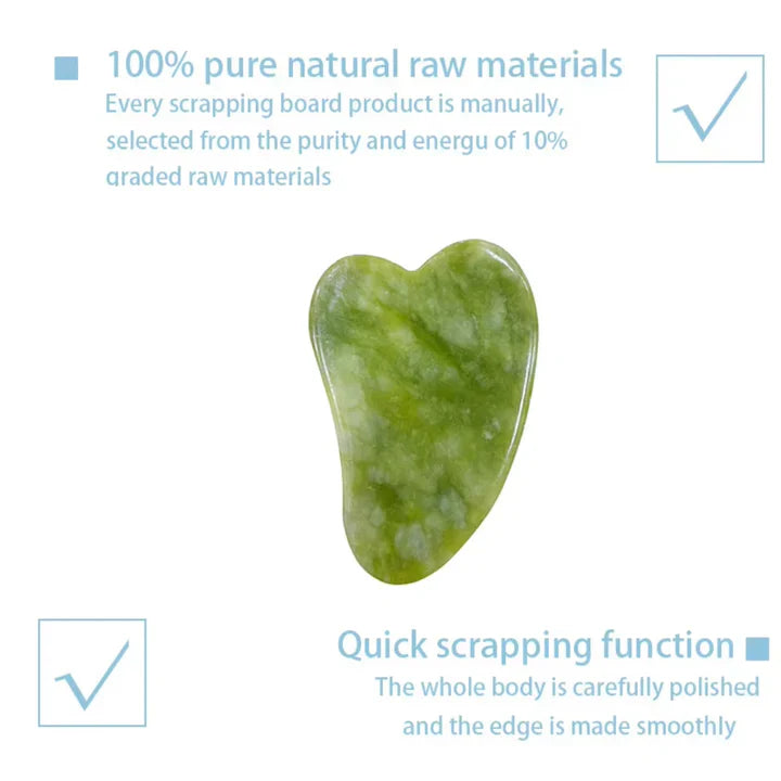 Instant Glow Gua Sha & Jade Roller Set | För strålande hud och naturlig avslappning
