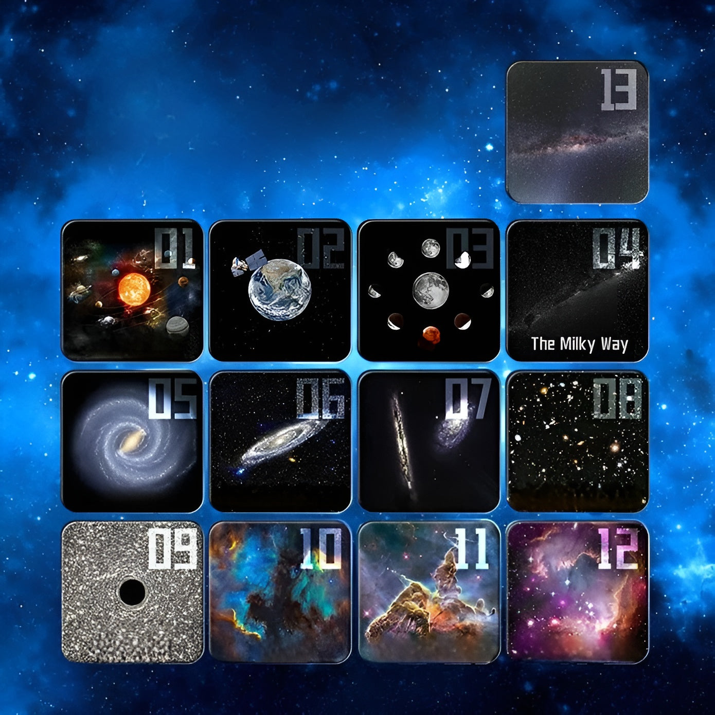 Projektorljus med 13 effekter – stjärnhimmel & galax | Stämningsfull nattlampa för sovrummet