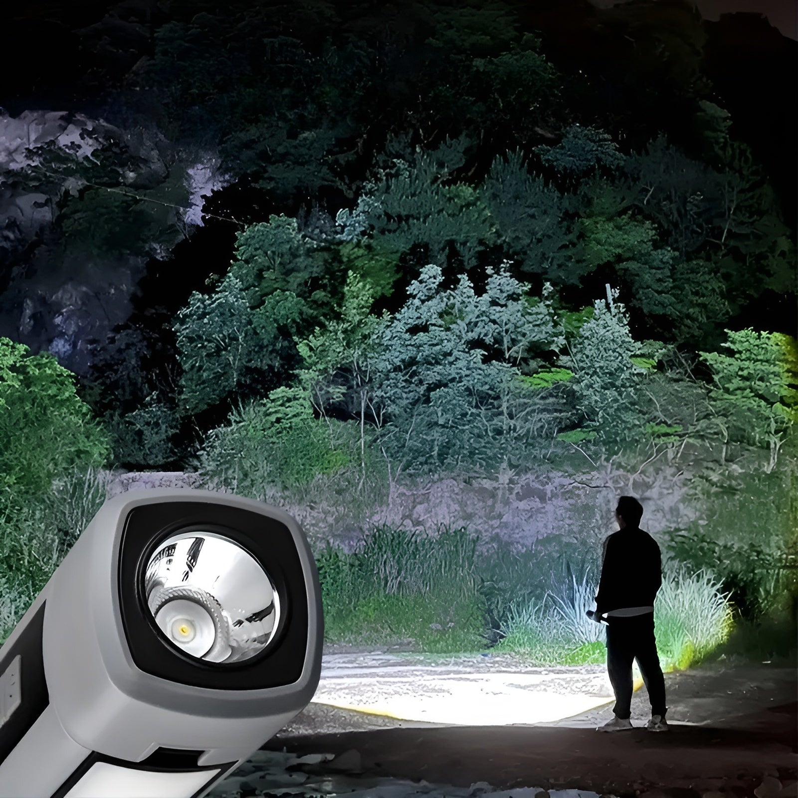 Campinglampa med USB-laddning – Bärbar & 360° roterbar | Ideal för utomhus & nödsituationer