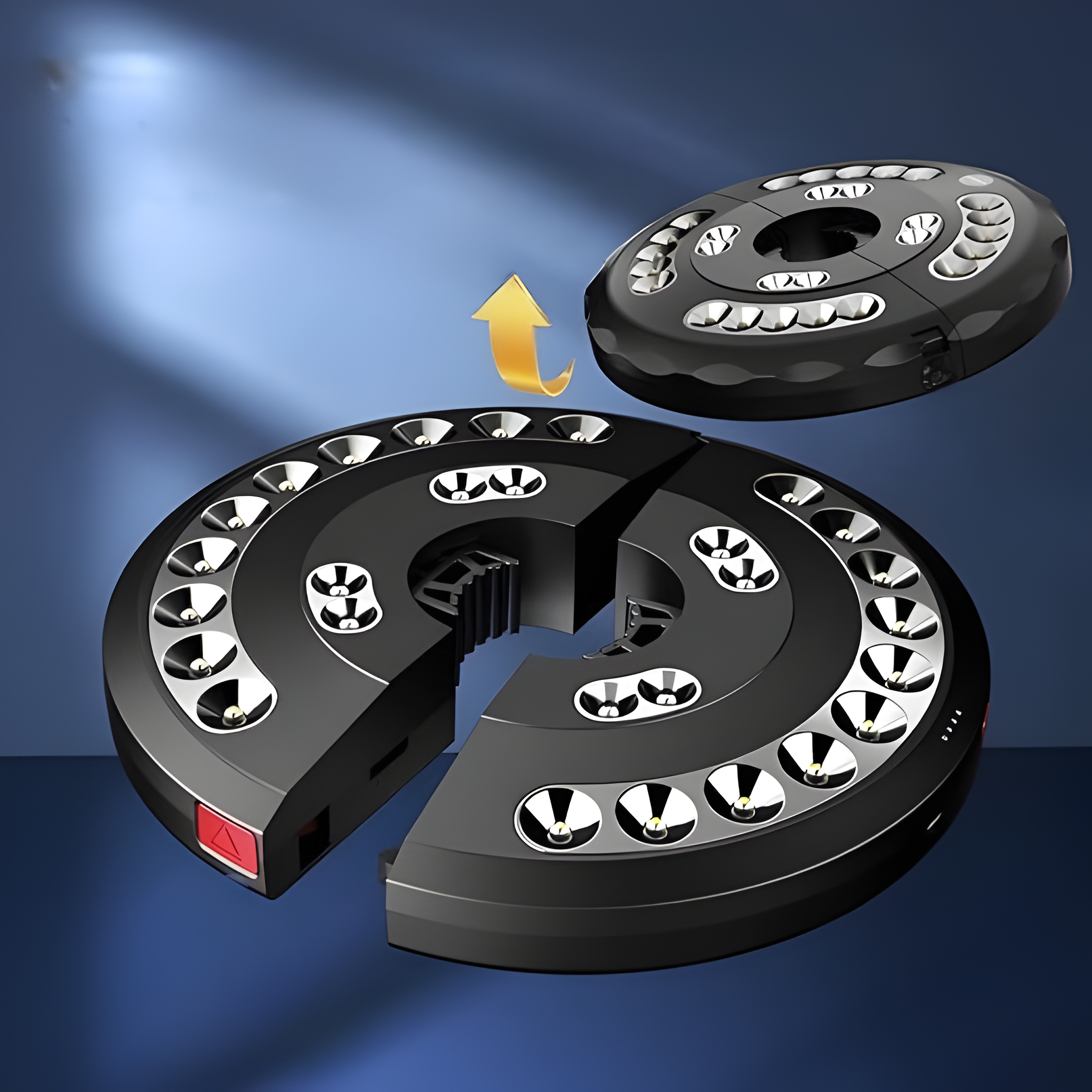 GlowShade Disc - Terrassparasol-lampa med 3 ljusstyrkenivåer