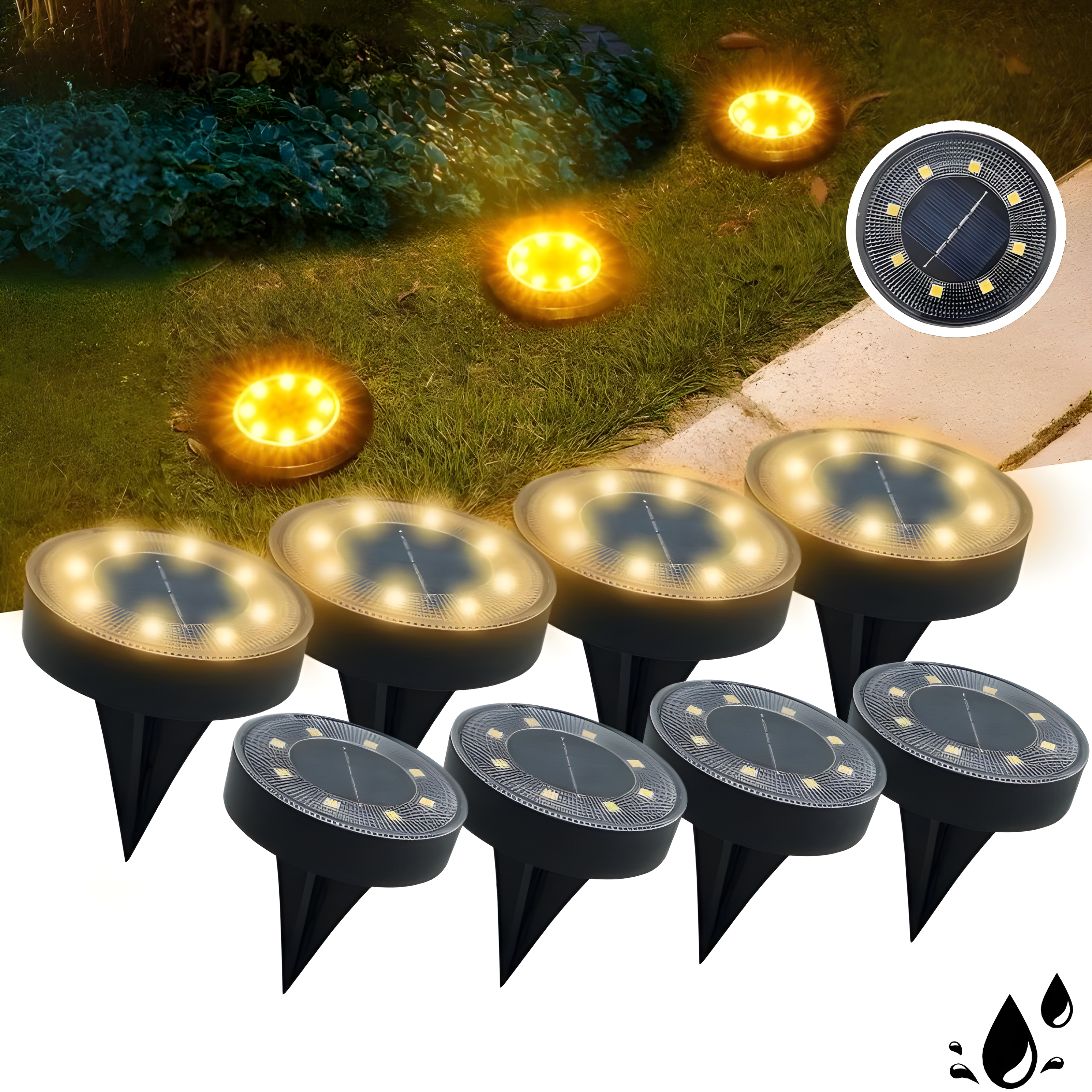 TerraShine Ljus - Utomhus LED Solenergilampa