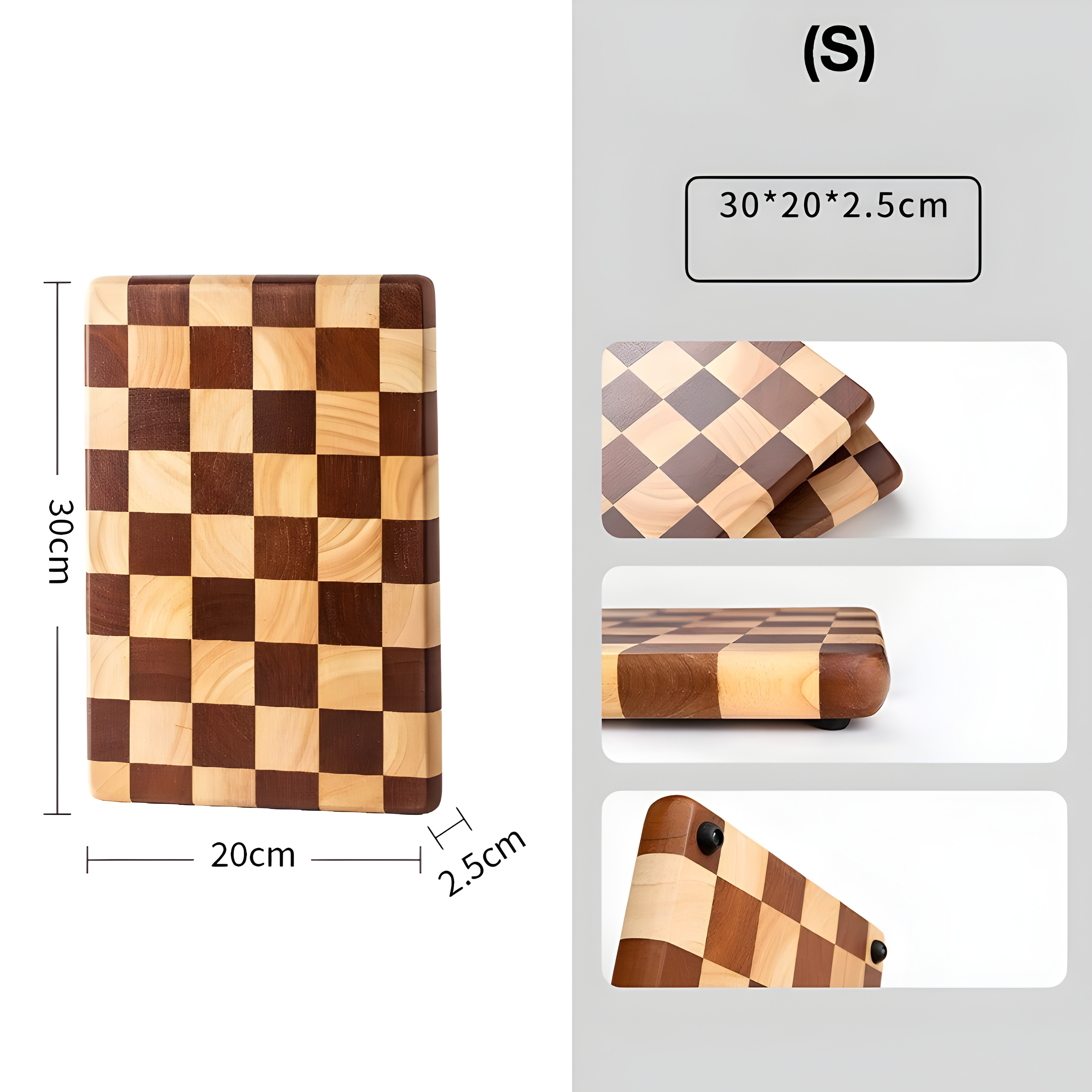 AcaciaGrid Board – Halkfritt skärbräda i trä