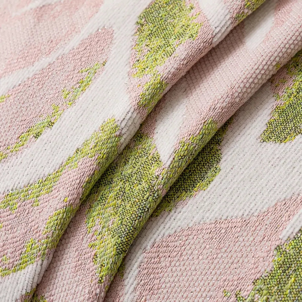 Verdure Bladmönster Chenille Sofföverdrag