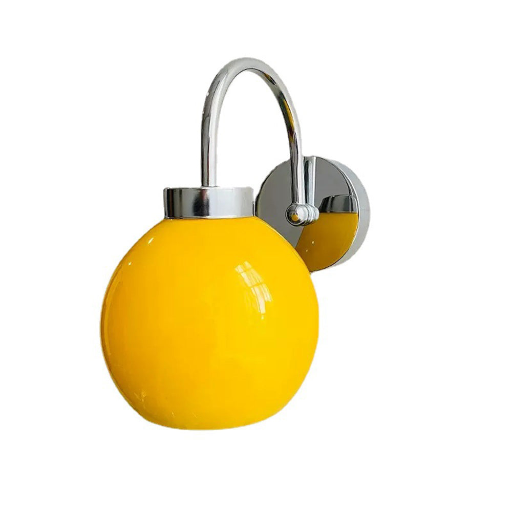 Bauhaus Kräm Fransk Glaskampanj Vägglampa